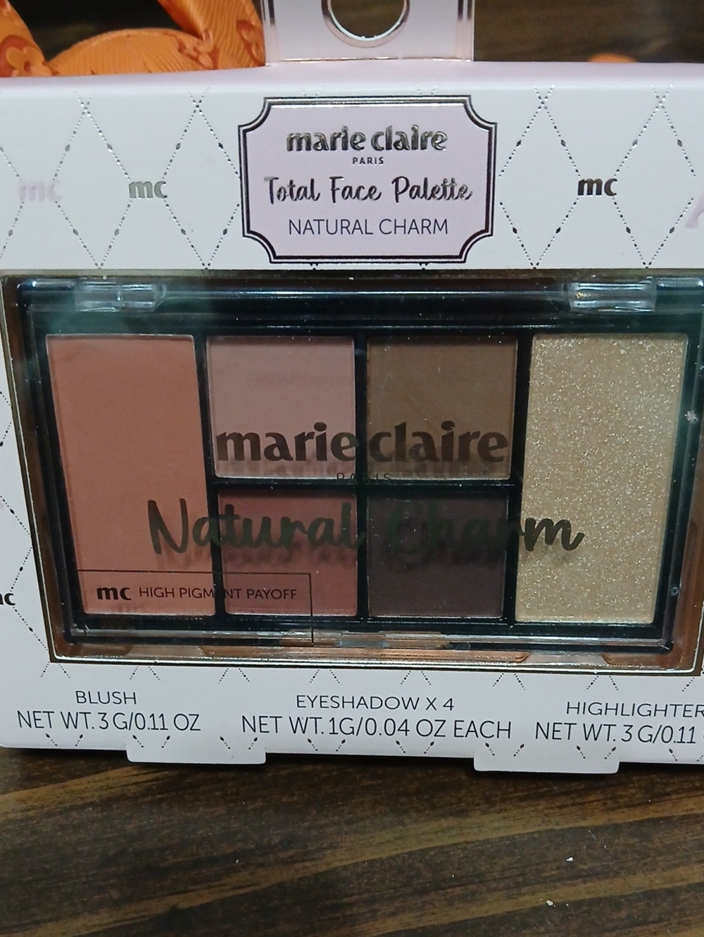 Marie Claire Natural Charm Eyeshadow & Face Palette - Neutral Pink & Gold
